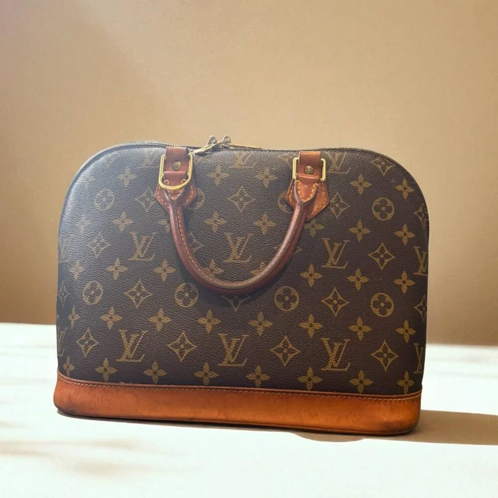 Preloved Louis Vuitton Alma Monogram Bag W/Certificate of Authenticity - Picture 1 of 16